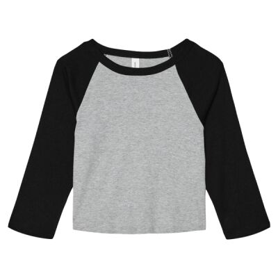 Women's Micro Rib 3/4 Raglan Baby Tee Thumbnail