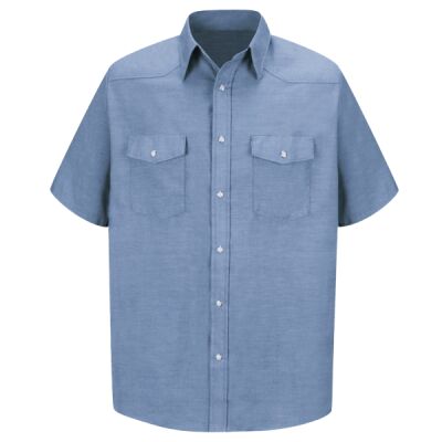 Men's Deluxe Western Style Short Sleeve Shirt Thumbnail