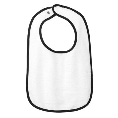 Infant Contrast Trim Terry Bib Thumbnail