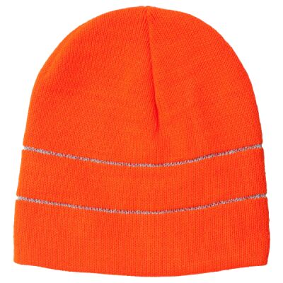 USA-Made Safety Knit Beanie with 3M Reflective Thread Thumbnail