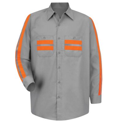 Men's Industrial Enhanced-Visibility Long Sleeve Work Shirt Thumbnail